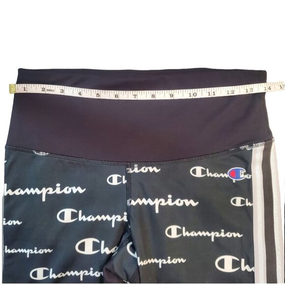 Champion Womens High Rise Logo Print Legging Tights Size Medium - Picture 6 of 9